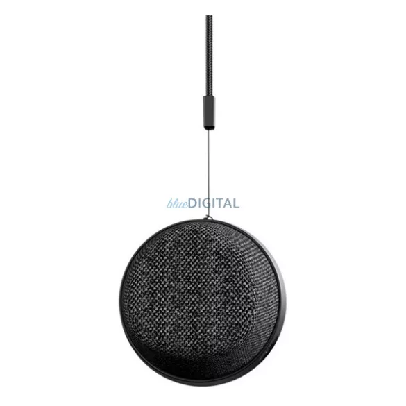 USAMS YC016 bluetooth hordozható hangszóró (v5.3, 500mAh belső akku, MagSafe, LED fény) FEKETE