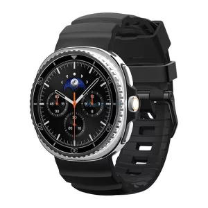SPIGEN WBS2 pótszíj (egyedi méret, szilikon, állítható) FEKETE Samsung Galaxy Watch 8 40mm (SM-L320), Galaxy Watch 8 44mm (SM-L330), Galaxy Watch 8 Classic eSIM 46mm (SM-L505)