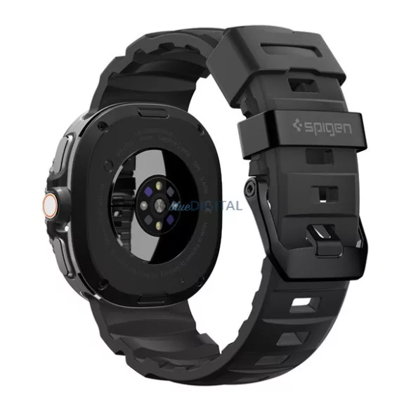 SPIGEN WBS2 pótszíj (egyedi méret, szilikon, állítható) FEKETE Samsung Galaxy Watch 8 40mm (SM-L320), Galaxy Watch 8 44mm (SM-L330), Galaxy Watch 8 Classic eSIM 46mm (SM-L505)