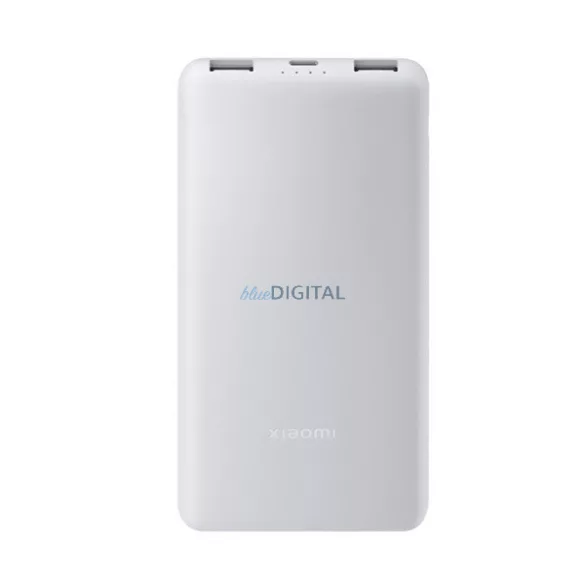 XIAOMI LITE vésztöltő 2 USB+Type-C aljzat (10000mAh, 22.5W, PD gyorstöltő) FEHÉR