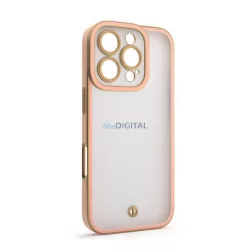   Szilikon telefonvédő (ütésállóság, matt, műanyag hátlap, kameravédő) ARANY/RÓZSASZÍN Apple iPhone Air