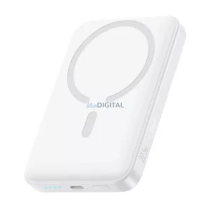BASEUS ENERFILL FM11 ULTRA-MINI vésztöltő Type-C aljzat (10000mAh, 22.5W, PD gyorstöltő, MagSafe + Type-C kábel) FEHÉR