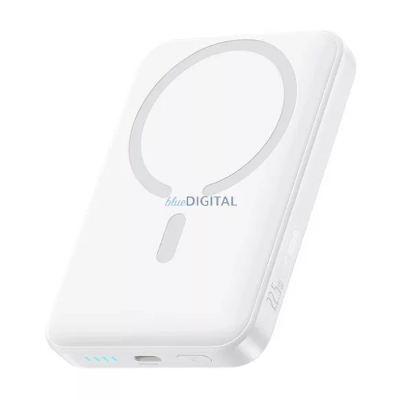 BASEUS ENERFILL FM11 ULTRA-MINI vésztöltő Type-C aljzat (10000mAh, 22.5W, PD gyorstöltő, MagSafe + Type-C kábel) FEHÉR