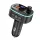 HOCO E62 bluetooth FM transmitter autós töltő 2 USB+Type-C aljzat (v5.0, 20W, PD gyorstöltő, LED kijelző) FEKETE