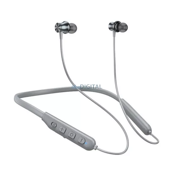 HOCO ES64 bluetooth fülhallgató SZTEREO (v5.4, nyakba akasztható, mikrofon, SPORT) VILÁGOSSZÜRKE