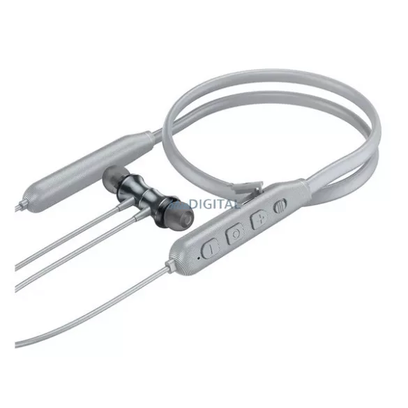 HOCO ES64 bluetooth fülhallgató SZTEREO (v5.4, nyakba akasztható, mikrofon, SPORT) VILÁGOSSZÜRKE