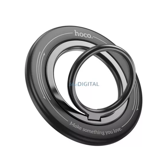 HOCO GH3 telefontartó (360°, mágneses, kitámasztó) FEKETE