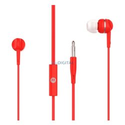   MOTOROLA PACE 105 fülhallgató SZTEREO (3.5mm, felvevő gomb) PIROS