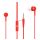MOTOROLA PACE 105 fülhallgató SZTEREO (3.5mm, felvevő gomb) PIROS