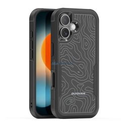   DUX DUCIS SHLD defender szilikon telefonvédő (erős ütésállóság, MagSafe, terep minta) FEKETE Apple iPhone 17