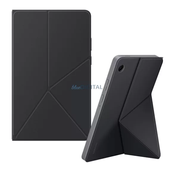 SAMSUNG tok álló, bőr hatású (aktív FLIP, oldalra nyíló, TRIFOLD, asztali tartó, mágneses) FEKETE Samsung Galaxy Tab A11 LTE (SM-X135), Galaxy Tab A11 WIFI (SM-X130)