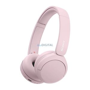 SONY WH-CH520 bluetooth fejhallgató SZTEREO (v5.2, mikrofon, zajszűrő) RÓZSASZÍN
