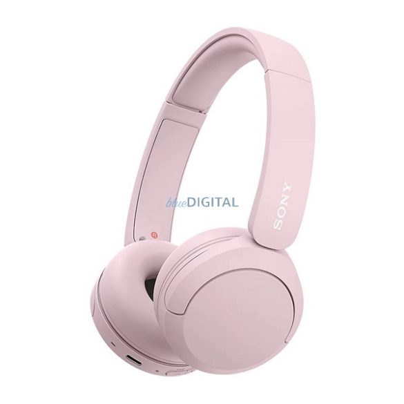 SONY WH-CH520 bluetooth fejhallgató SZTEREO (v5.2, mikrofon, zajszűrő) RÓZSASZÍN