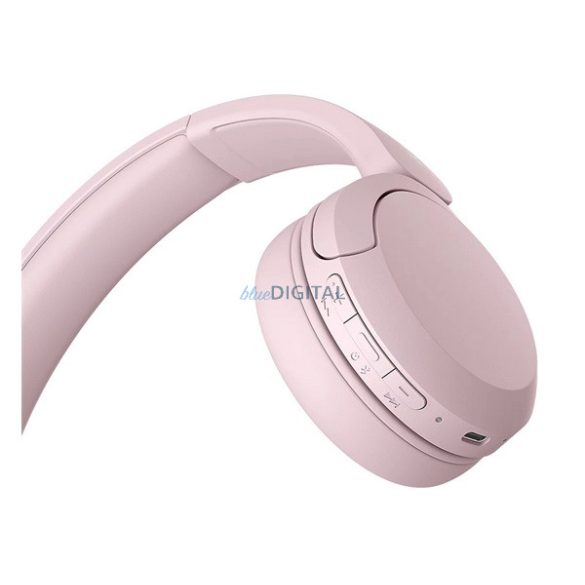 SONY WH-CH520 bluetooth fejhallgató SZTEREO (v5.2, mikrofon, zajszűrő) RÓZSASZÍN