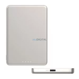 XIAOMI SUPER SLIM vésztöltő Type-C aljzat (5000mAh, 22.5W, gyorstöltő, MagSafe) ARANY