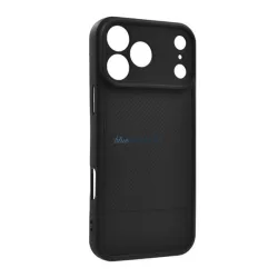   Szilikon telefonvédő (ütésállóság, kameravédő, karbon minta) FEKETE Apple iPhone 17 Pro Max