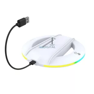 IPEGA függőleges töltőállvány (USB, RGB, PlayStation 5 Slim / 5 Pro kompatibilis) FEHÉR