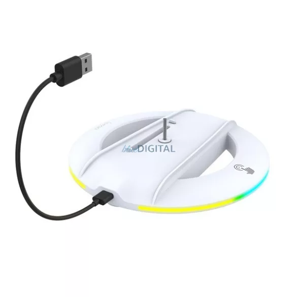 IPEGA függőleges töltőállvány (USB, RGB, PlayStation 5 Slim / 5 Pro kompatibilis) FEHÉR