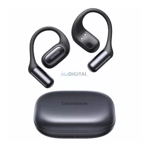 UGREEN FITBUDS WS213 bluetooth fülhallgató SZTEREO (v6.0, TWS, zajszűrő, fülre akasztható, IPX5 + töltőtok) FEKETE