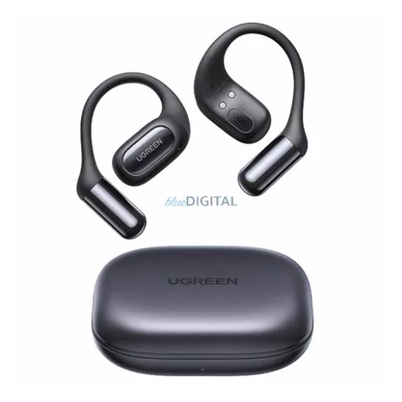 UGREEN FITBUDS WS213 bluetooth fülhallgató SZTEREO (v6.0, TWS, zajszűrő, fülre akasztható, IPX5 + töltőtok) FEKETE