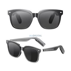   Okos napszemüveg (v5.3, zenelejátszás, hívásfogadás, hangasszisztens, cseppálló) FEKETE