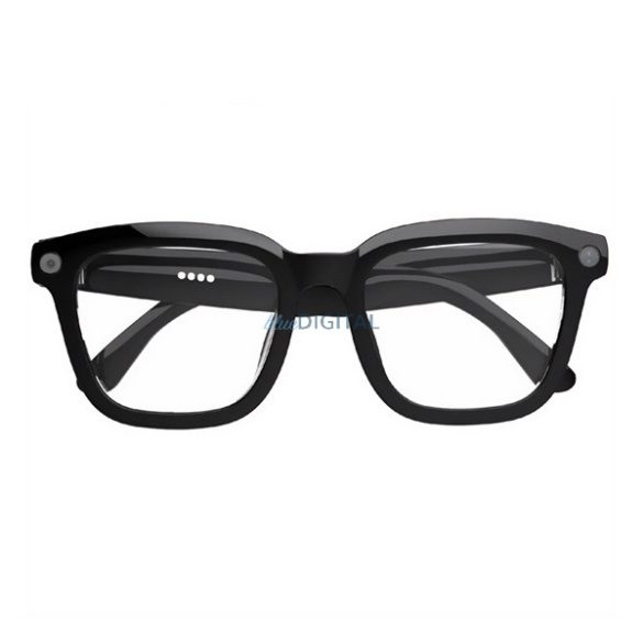 Okos szemüveg (v5.3, kamera, zenelejátszás, hívásfogadás, AI fordító, IP64) FEKETE