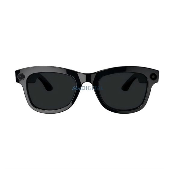 Okos napszemüveg (v5.3, WIFI, kamera, zenelejátszás, hívásfogadás, zajszűrő, AI fordító, cseppálló) FEKETE