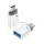 XO adapter (USB aljzat - Type-C, OTG) FEHÉR Huawei Nexus 6P, LG G5 (H850) , Google Pixel XL