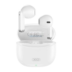   XO bluetooth fülhallgató SZTEREO (v5.3, TWS, mikrofon + töltőtok) FEHÉR