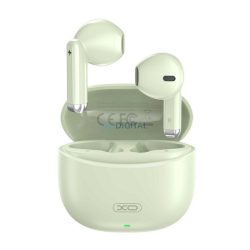   XO bluetooth fülhallgató SZTEREO (v5.3, TWS, mikrofon + töltőtok) VILÁGOSZÖLD
