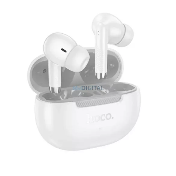 HOCO EQ24 bluetooth fülhallgató SZTEREO (v5.4, TWS, mikrofon + töltőtok) FEHÉR