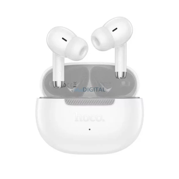 HOCO EQ24 bluetooth fülhallgató SZTEREO (v5.4, TWS, mikrofon + töltőtok) FEHÉR