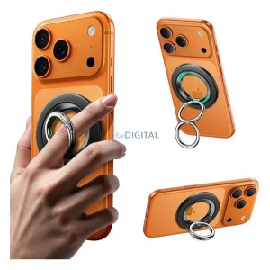 ESR telefontartó (360°, mágneses, kitámasztó) FEKETE