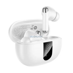   HOCO EQ26 bluetooth fülhallgató SZTEREO (v5.4, TWS, mikrofon, aktív zajszűrő, LED kijelző + töltőtok) FEHÉR