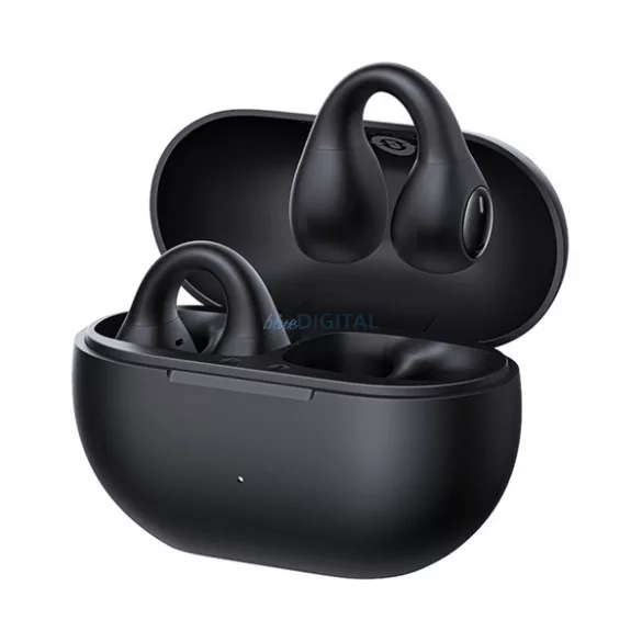 BASEUS BASS 15 CLIP OWS bluetooth fülhallgató SZTEREO (v5.4, TWS, zajszűrő, fülre akasztható + töltőtok) FEKETE