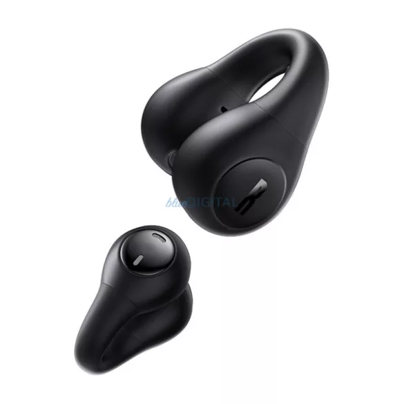 BASEUS BASS 15 CLIP OWS bluetooth fülhallgató SZTEREO (v5.4, TWS, zajszűrő, fülre akasztható + töltőtok) FEKETE