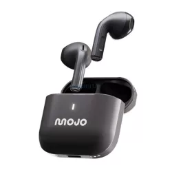   MOJO BLAZE STEEL bluetooth fülhallgató SZTEREO (v5.4, TWS, mikrofon, fémhatás + töltőtok) SÖTÉTSZÜRKE