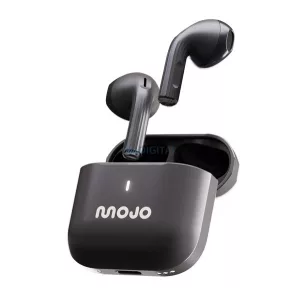 MOJO BLAZE STEEL bluetooth fülhallgató SZTEREO (v5.4, TWS, mikrofon, fémhatás + töltőtok) SÖTÉTSZÜRKE