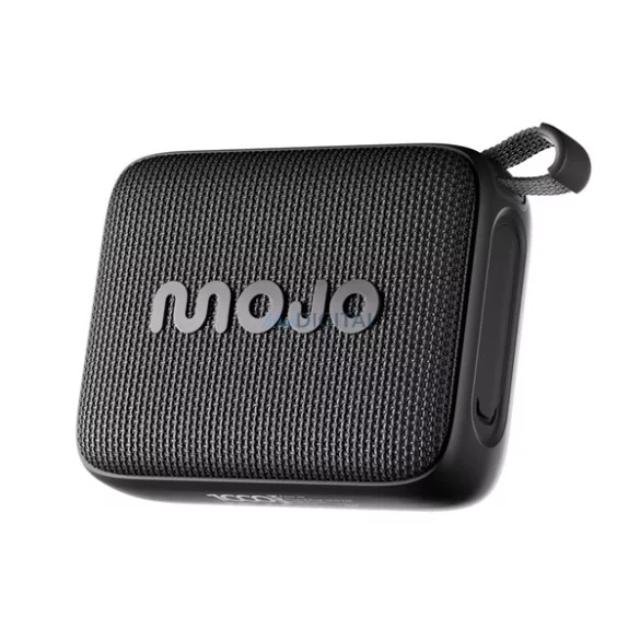 MOJO BLAZE TOUGH bluetooth hordozható hangszóró (v5.3, 6W, TF/microSD kártyaolvasó, IPX7 vízálló, LED fény) FEKETE