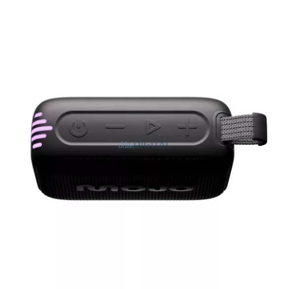 MOJO BLAZE TOUGH bluetooth hordozható hangszóró (v5.3, 6W, TF/microSD kártyaolvasó, IPX7 vízálló, LED fény) FEKETE