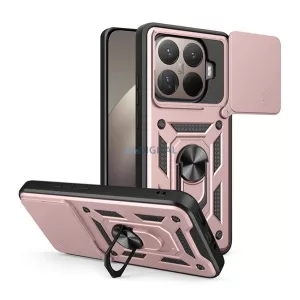 Defender szilikon telefonvédő (ütésállóság, tartógyűrű, kameravédő) ROZÉARANY