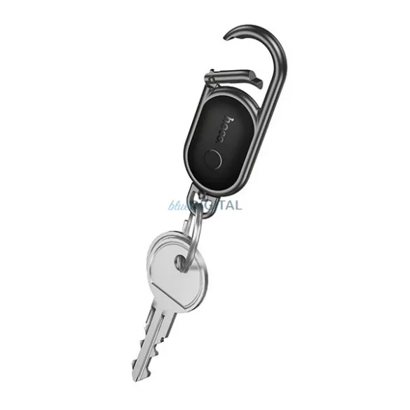 HOCO E91J bluetooth nyomkövető (kulcstartóra, táskára, autóba, valós idejű nyomkövetés, iOS kompatibilis) FEKETE
