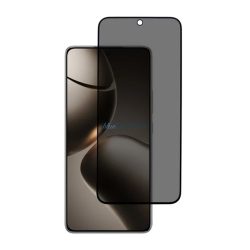   Képernyővédő üveg (0.25mm, 9H, betekintés védelem) FEKETE