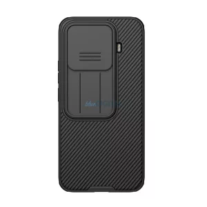 NILLKIN CAMSHIELD PRO szilikon telefonvédő (ütésállóság, kameravédő, csíkos) FEKETE