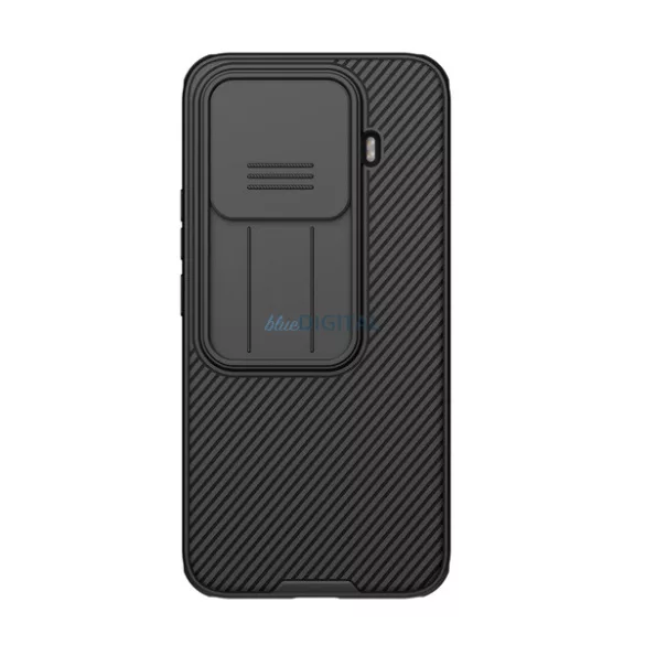 NILLKIN CAMSHIELD PRO szilikon telefonvédő (ütésállóság, kameravédő, csíkos) FEKETE