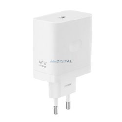   REALME SUPERVOOC hálózati töltő USB aljzat (120W, PD gyorstöltő 3.0) FEHÉR