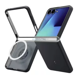   SPIGEN NANO POP szilikon telefonvédő (kameravédő, MagSafe) FEKETE