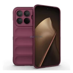   Szilikon telefonvédő (ütésállóság, kameravédő, 3D) BORDÓ