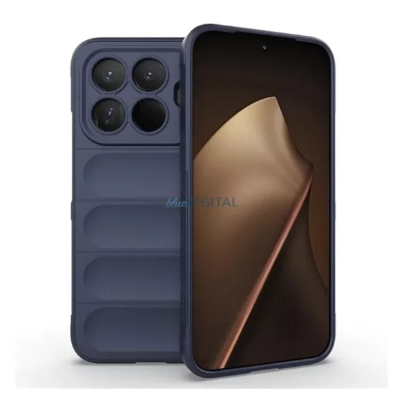 Szilikon telefonvédő (ütésállóság, kameravédő, 3D) SÖTÉTKÉK