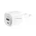 XO CE21 hálózati töltő USB+Type-C aljzat (30W, GaN, PD gyorstöltő) FEHÉR